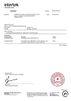 Intertek Flammability Test